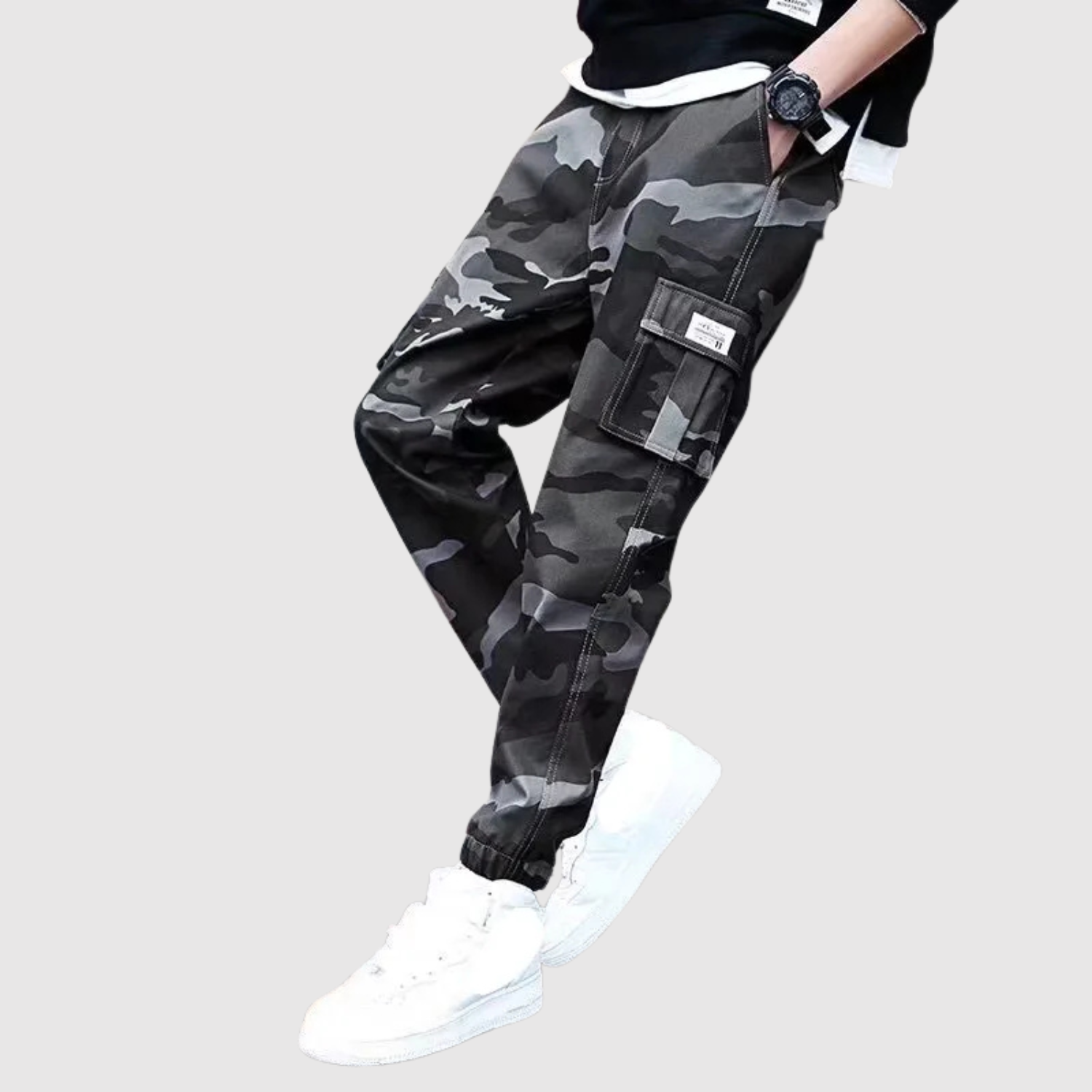 Leo – Pantalon cargo pour hommes avec de nombreuses poches