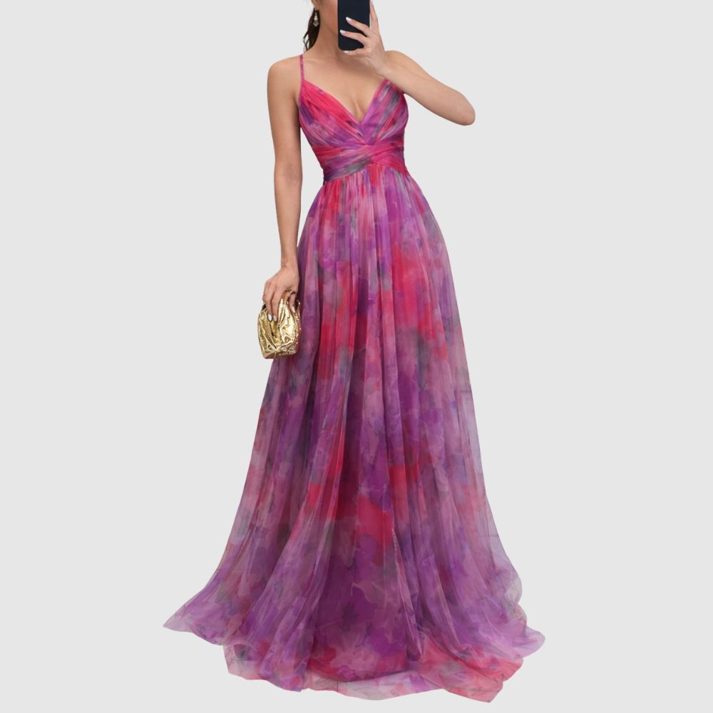 Zoé - Robe longue fluide au style aérien