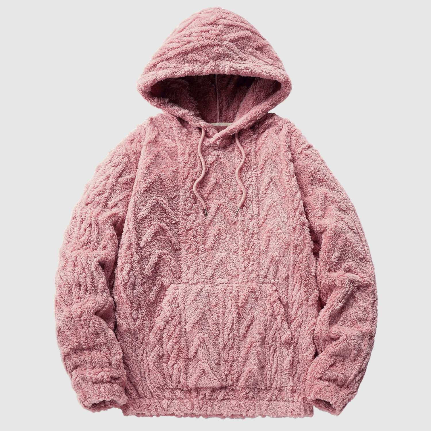 Nina – Sweat teddy doux avec motif en tresse