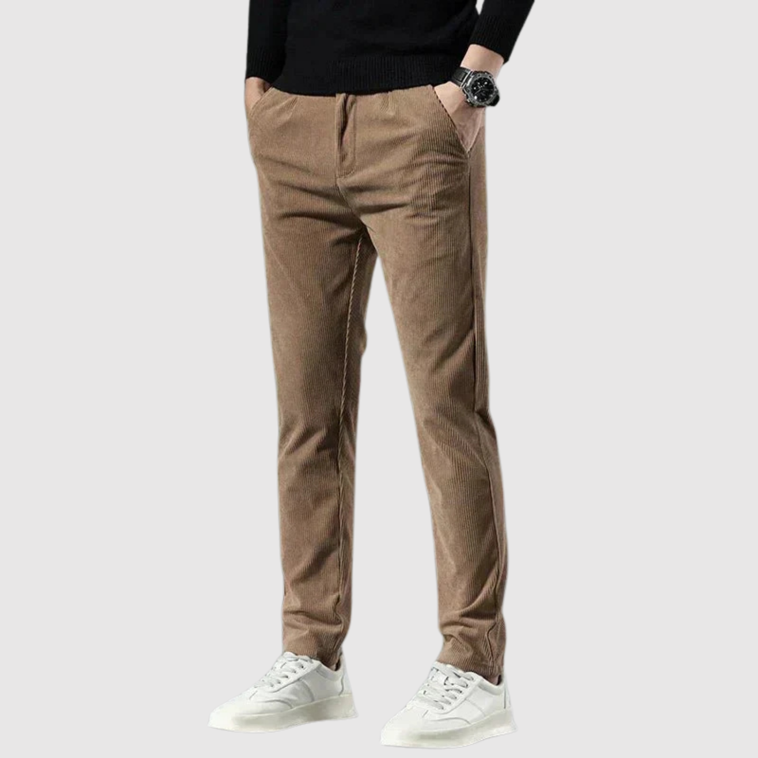 Leo – Pantalon en daim doux