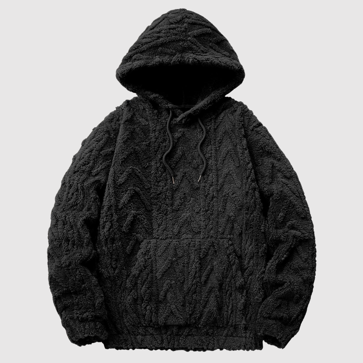 Nina – Sweat teddy doux avec motif en tresse