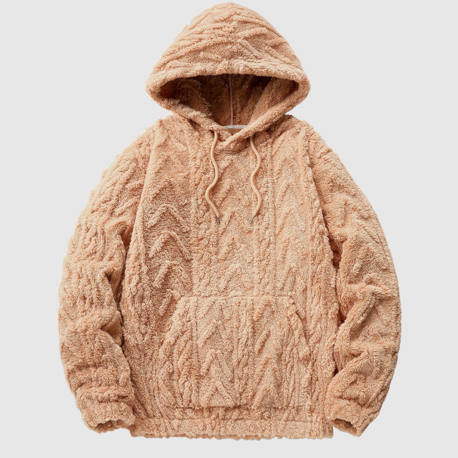 Nina – Sweat teddy doux avec motif en tresse