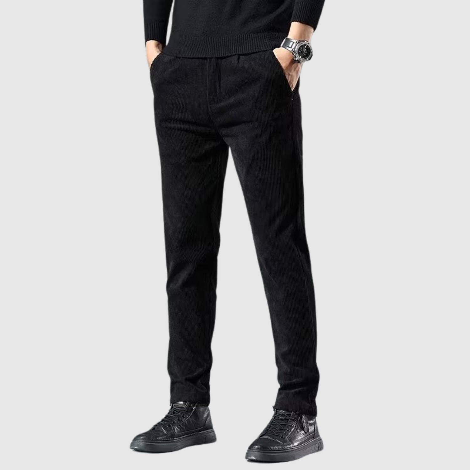 Leo – Pantalon en daim doux