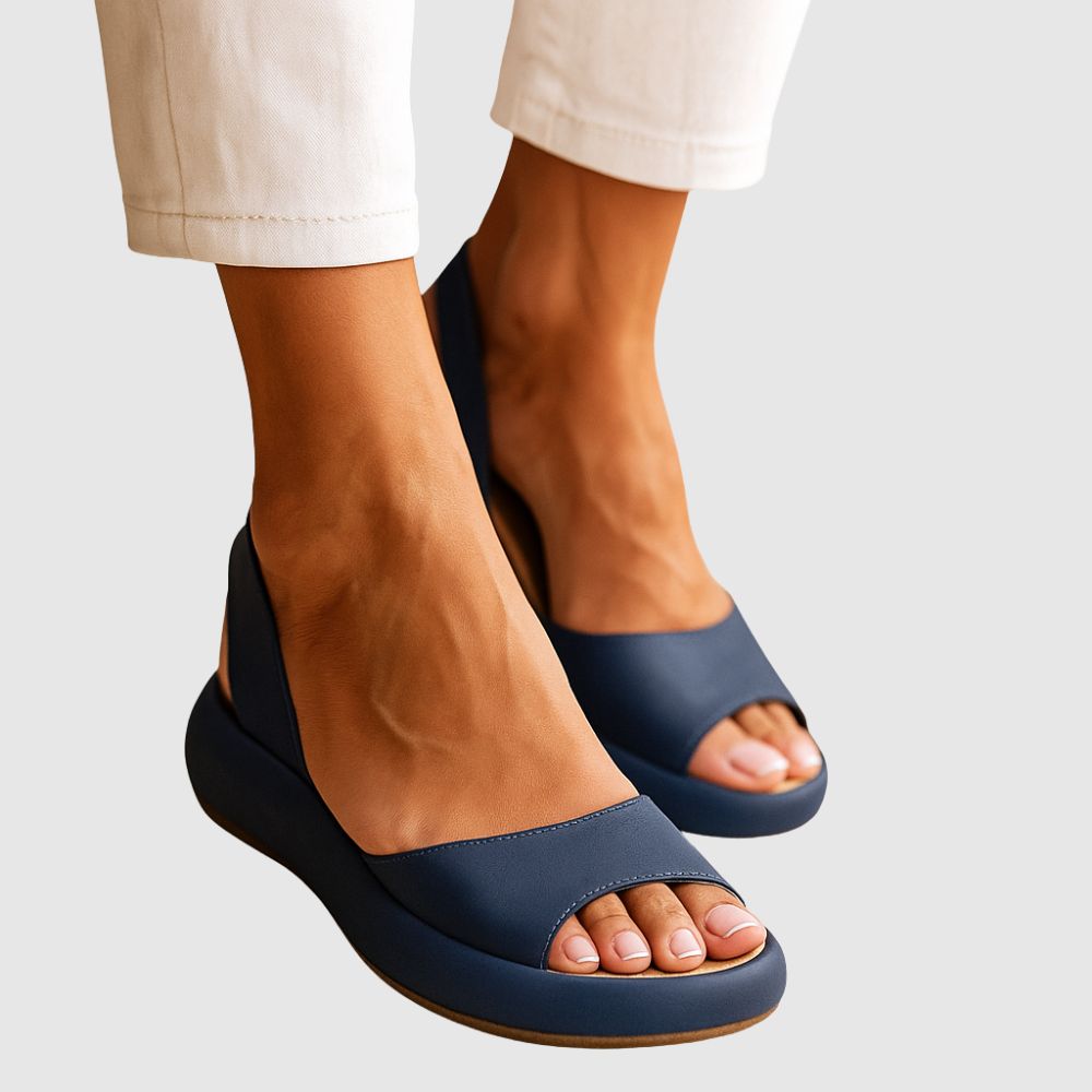 Anna – Sandales compensées orthopédiques au design minimaliste