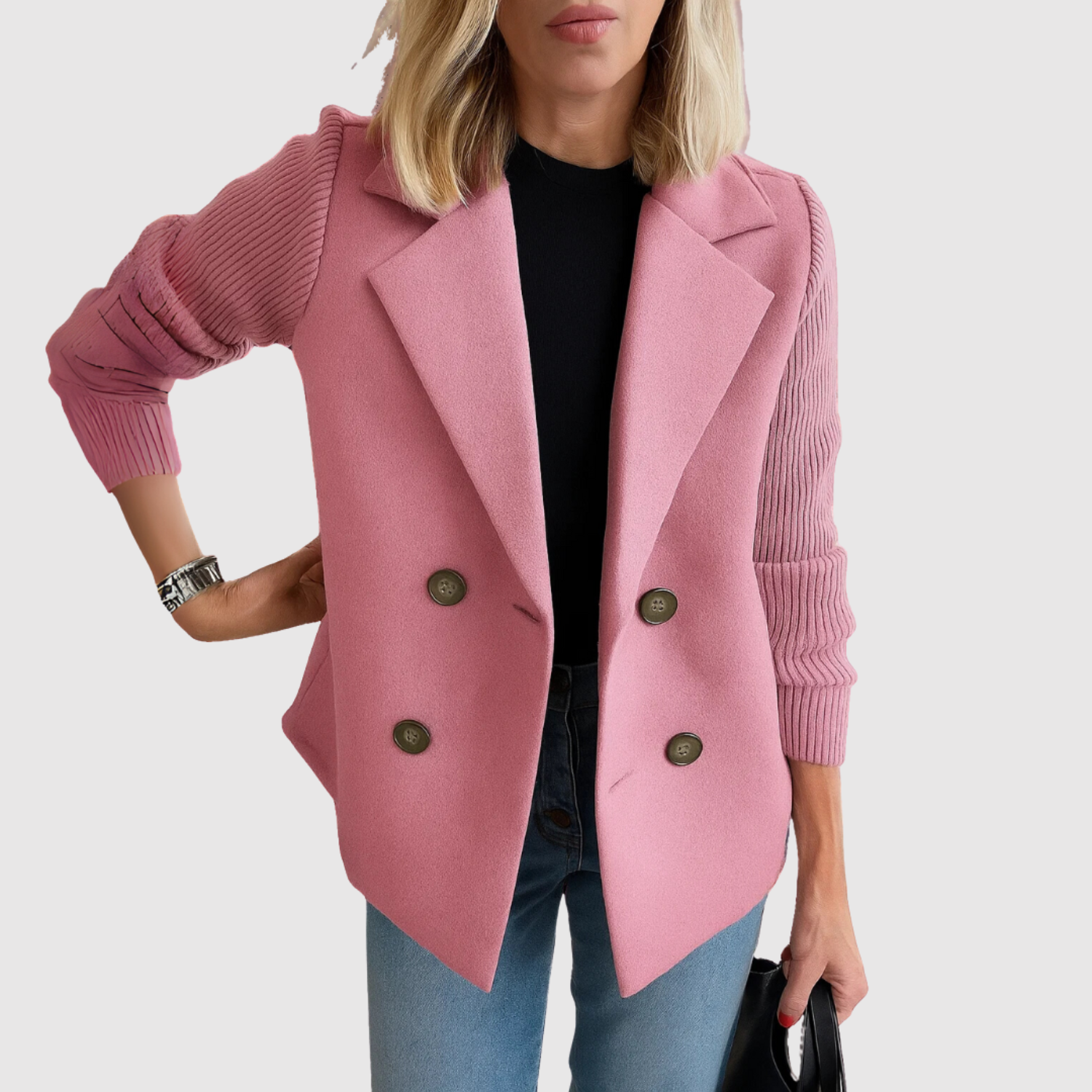 Amelia - Manteau élégant à double fermeture