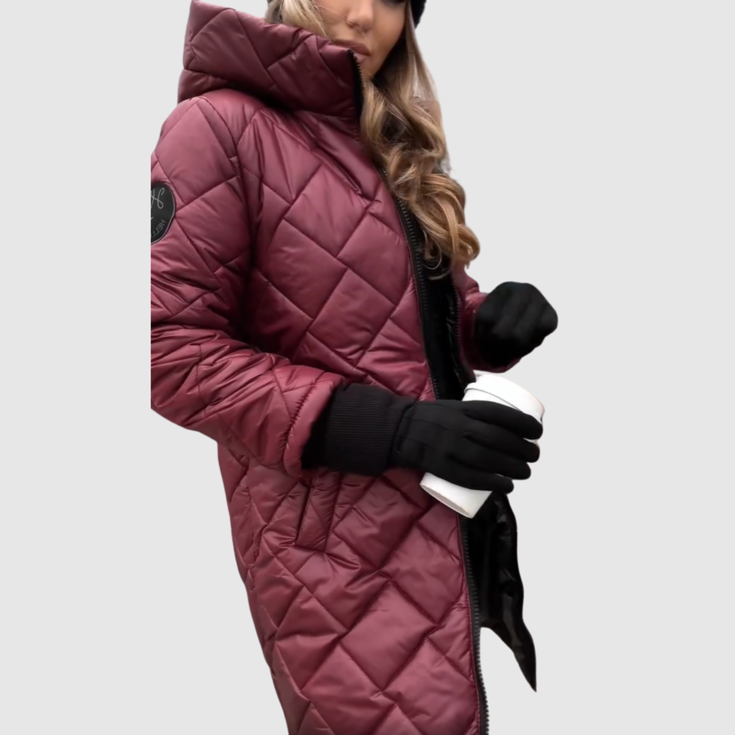 Jelena - Manteau d'hiver élégant en duvet