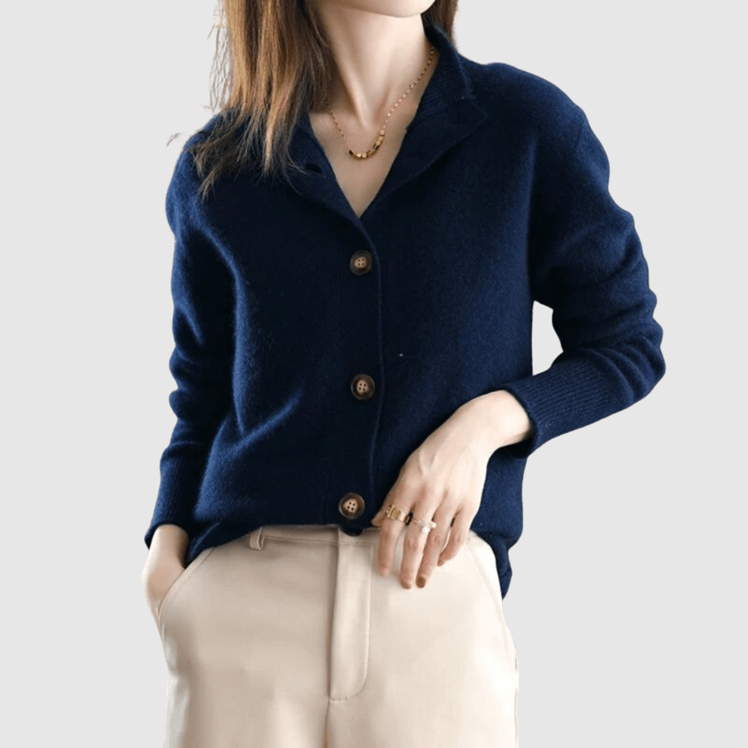 Nora – Gilet tressé élégant