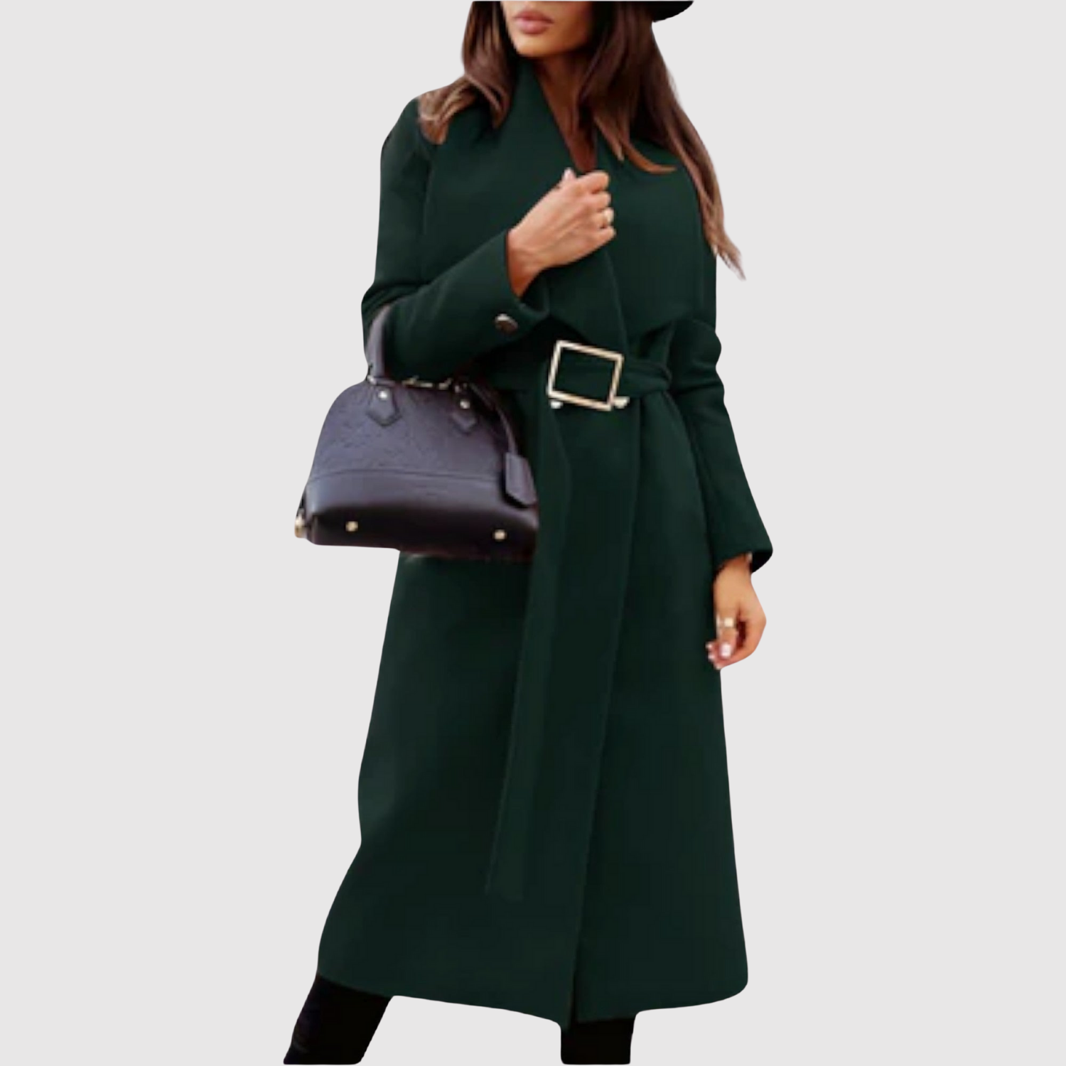 Jelena – Manteau en laine classique avec ceinture et revers