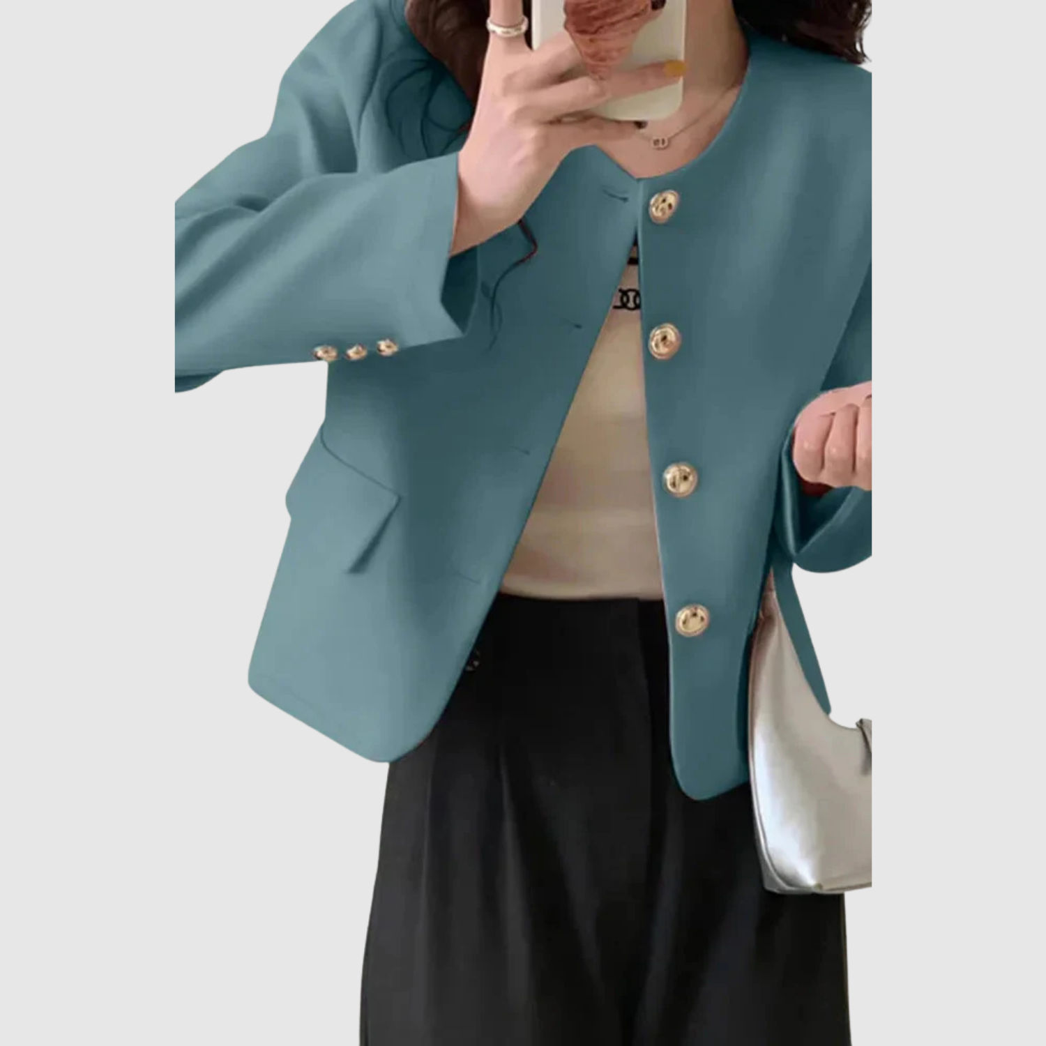 Silvie – Blazer court avec une élégance minimaliste