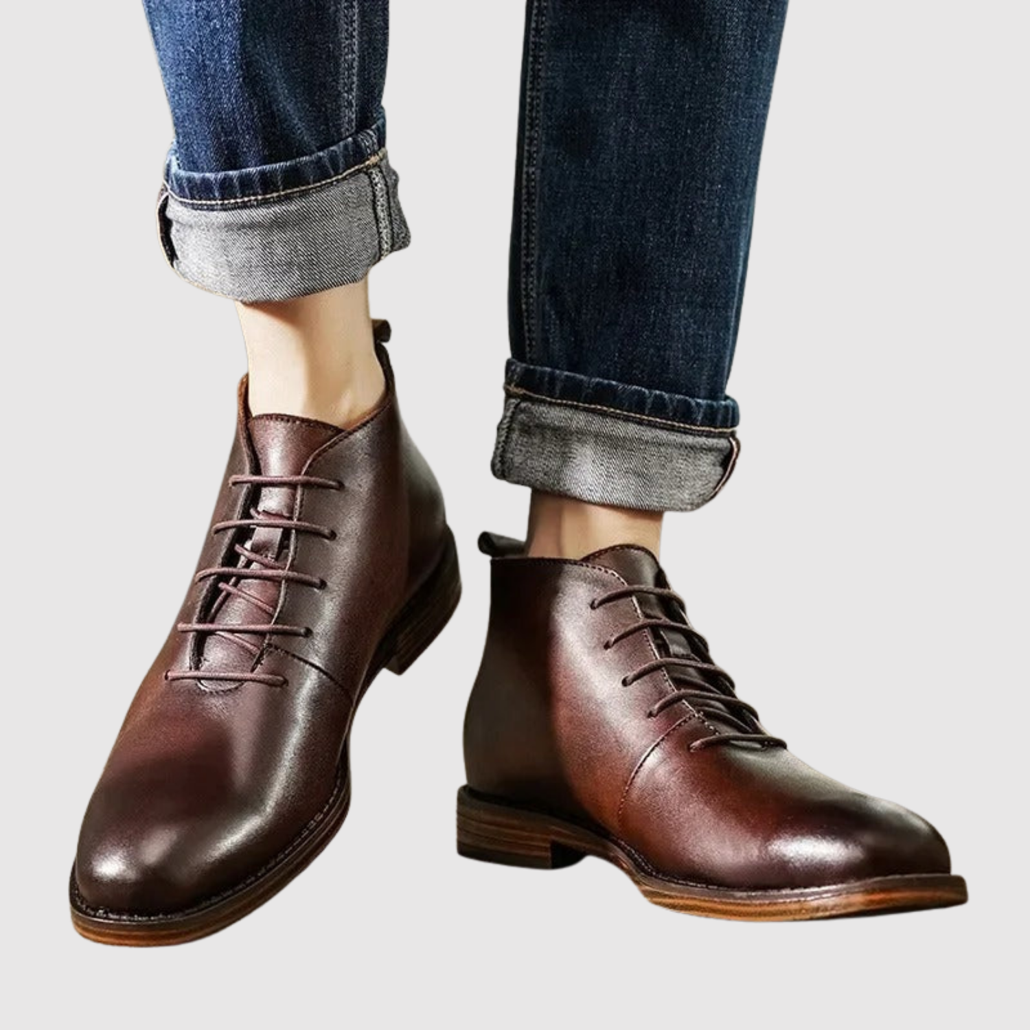 Viktor – Chaussures en cuir classiques avec semelle dure