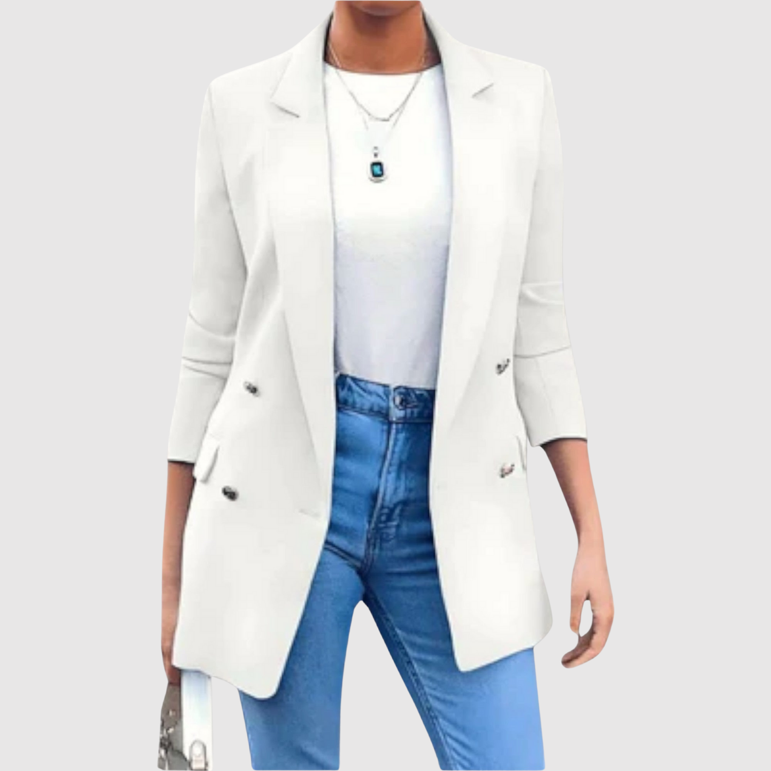 Silvie – Long blazer avec une élégance décontractée