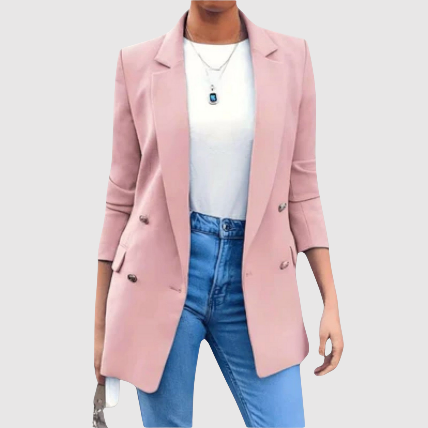 Silvie – Long blazer avec une élégance décontractée