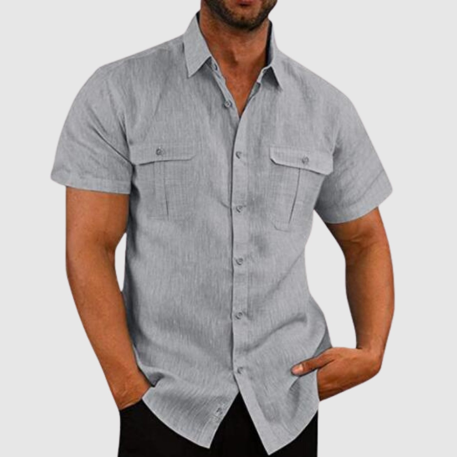Lucas – Chemise ample à manches courtes
