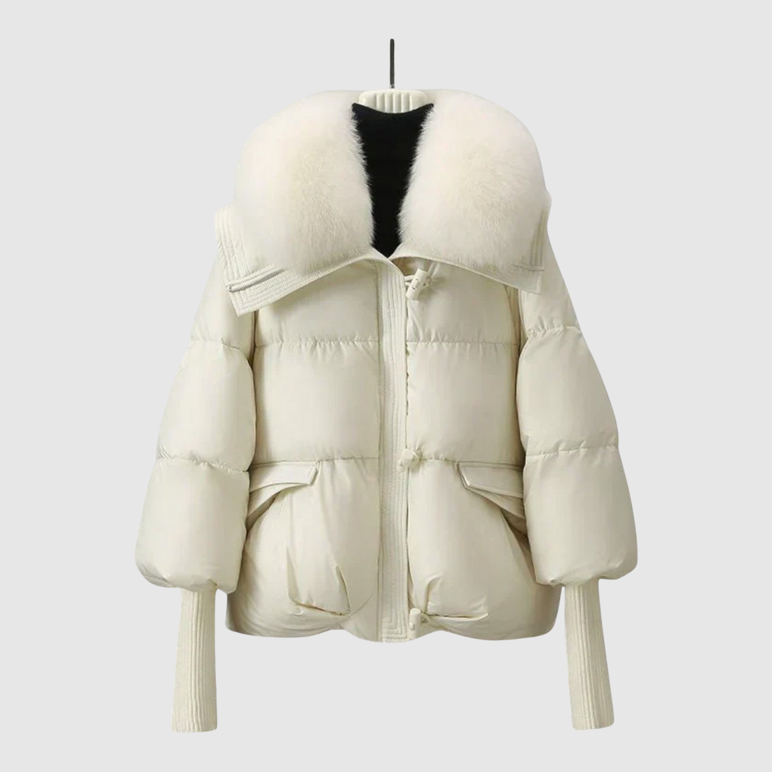 Jelena – Veste courte en duvet avec ceinture