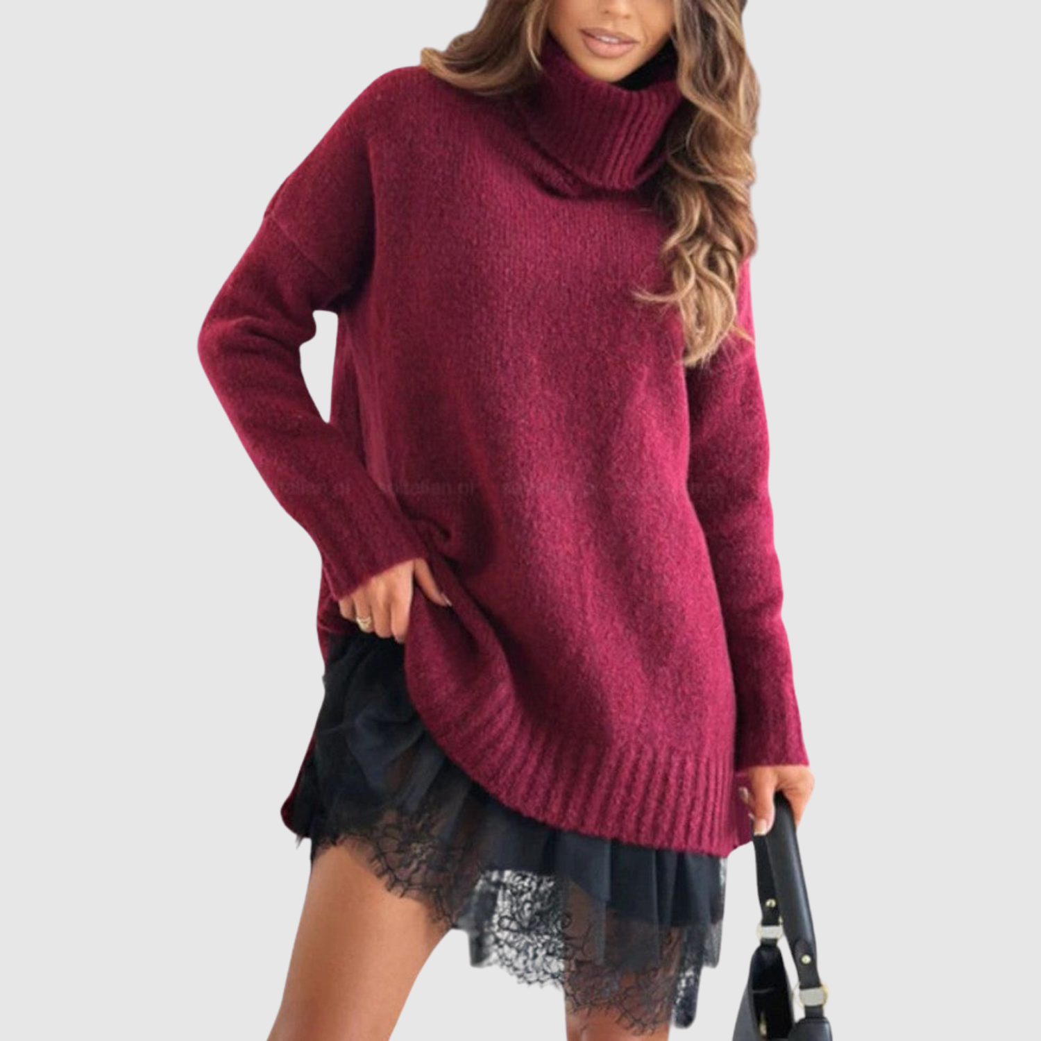 Inès - Ensemble stylé : pull et robe élégante