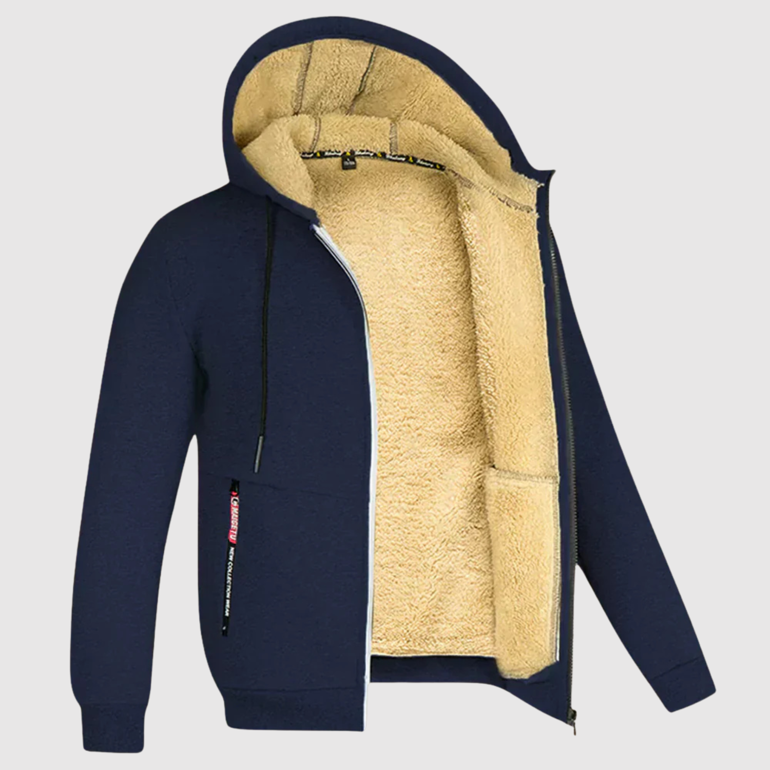 Marek - Sweat à capuche avec doublure en sherpa
