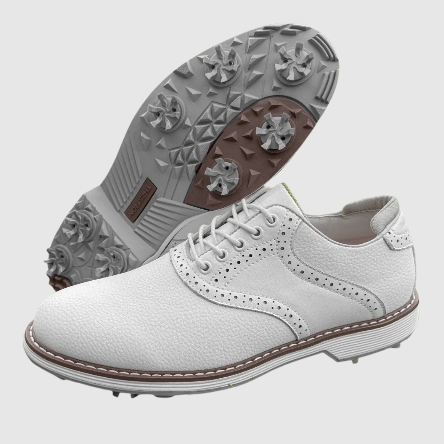 Viktor – Chaussures de golf classiques en cuir avec une bonne adhérence
