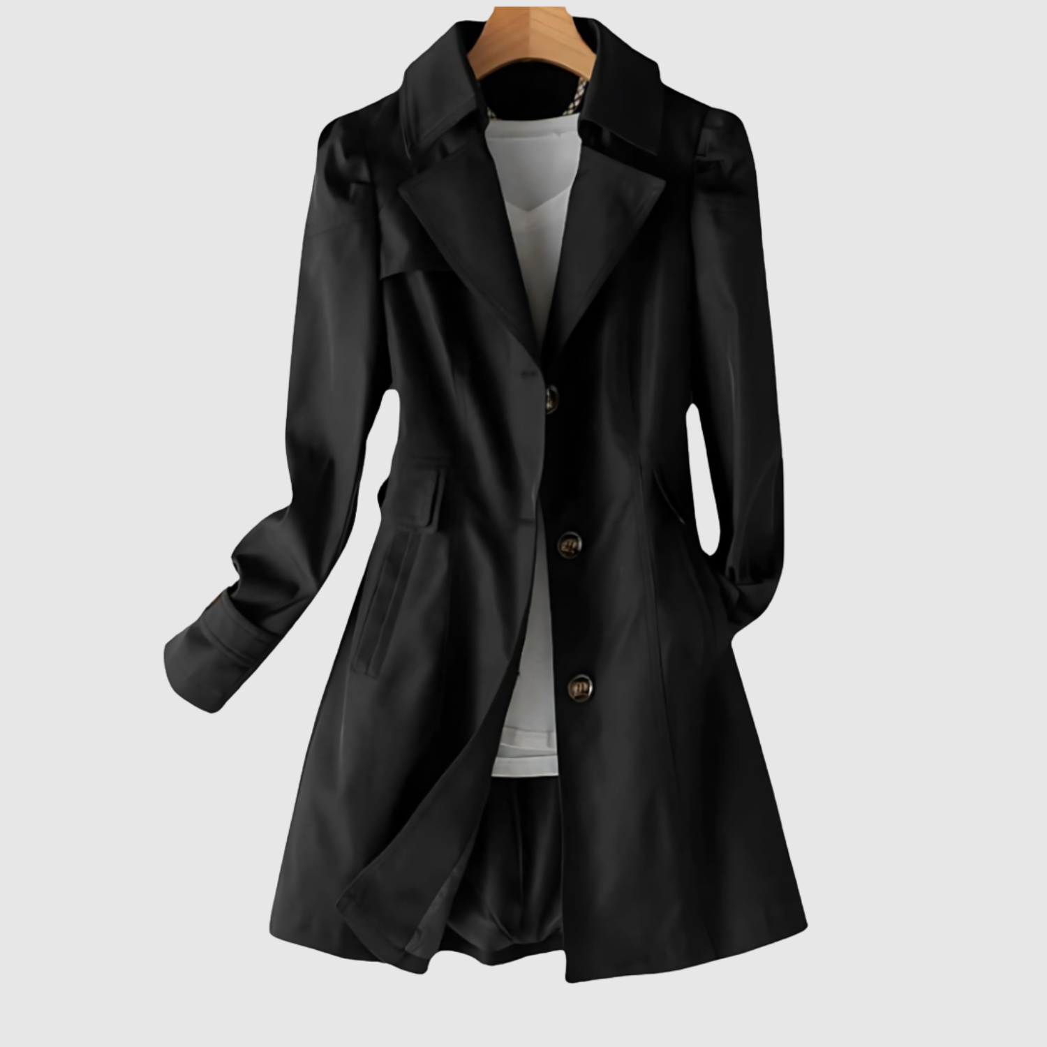 Jelena - Trench classique pour femmes avec boutons