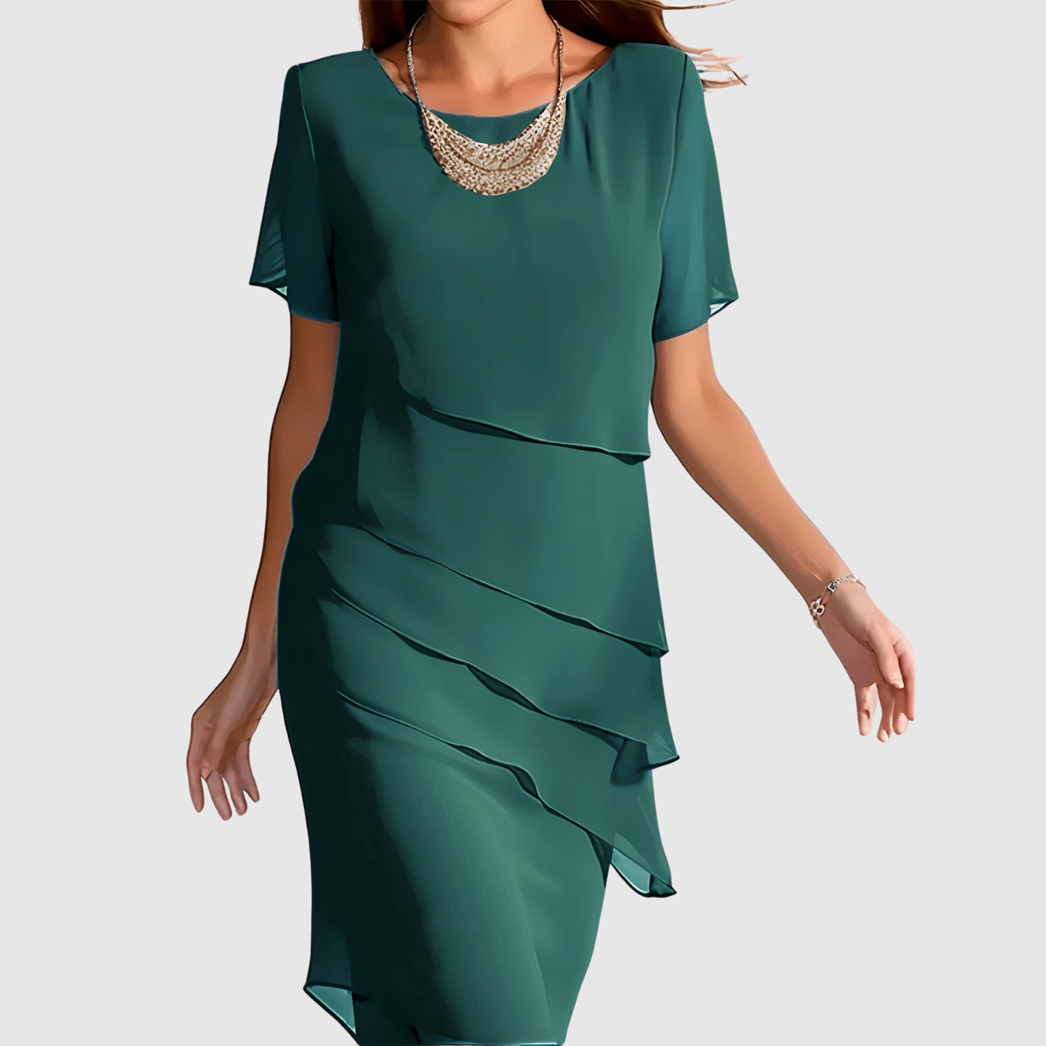 Amélie – Robe élégante au design en couches