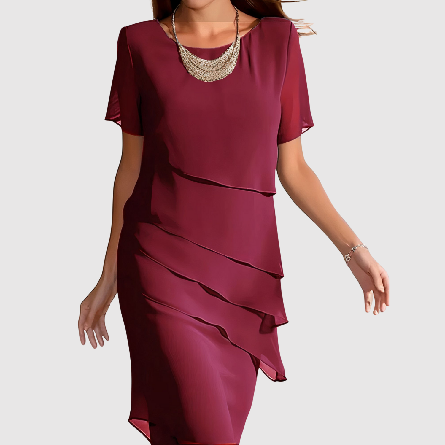 Amélie – Robe élégante au design en couches