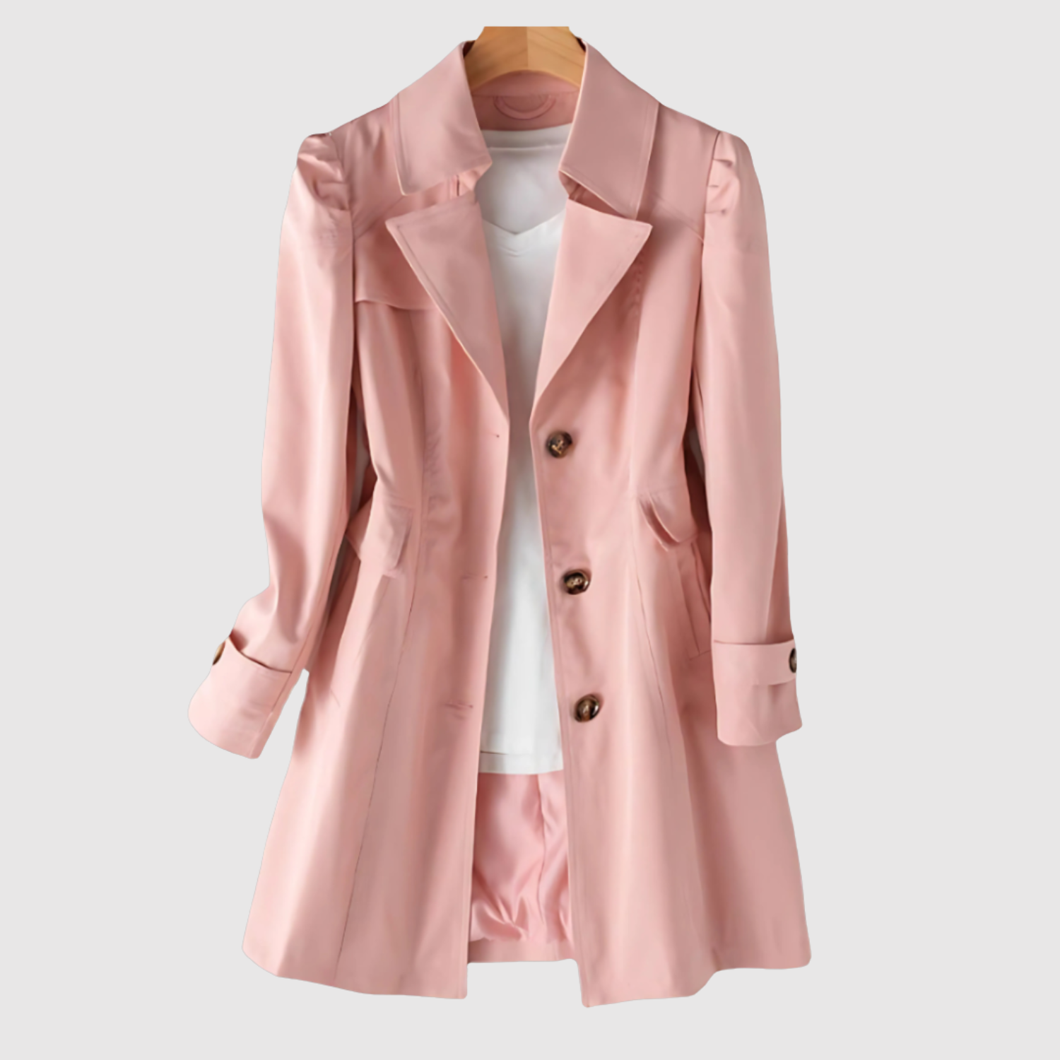 Jelena - Trench classique pour femmes avec boutons