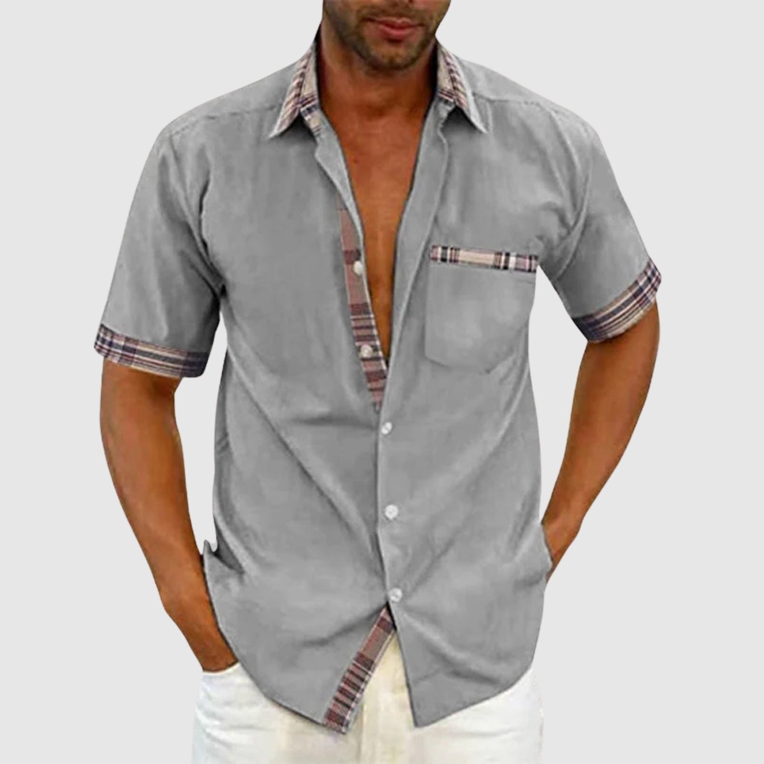 Lucas – Chemise décontractée à manches courtes