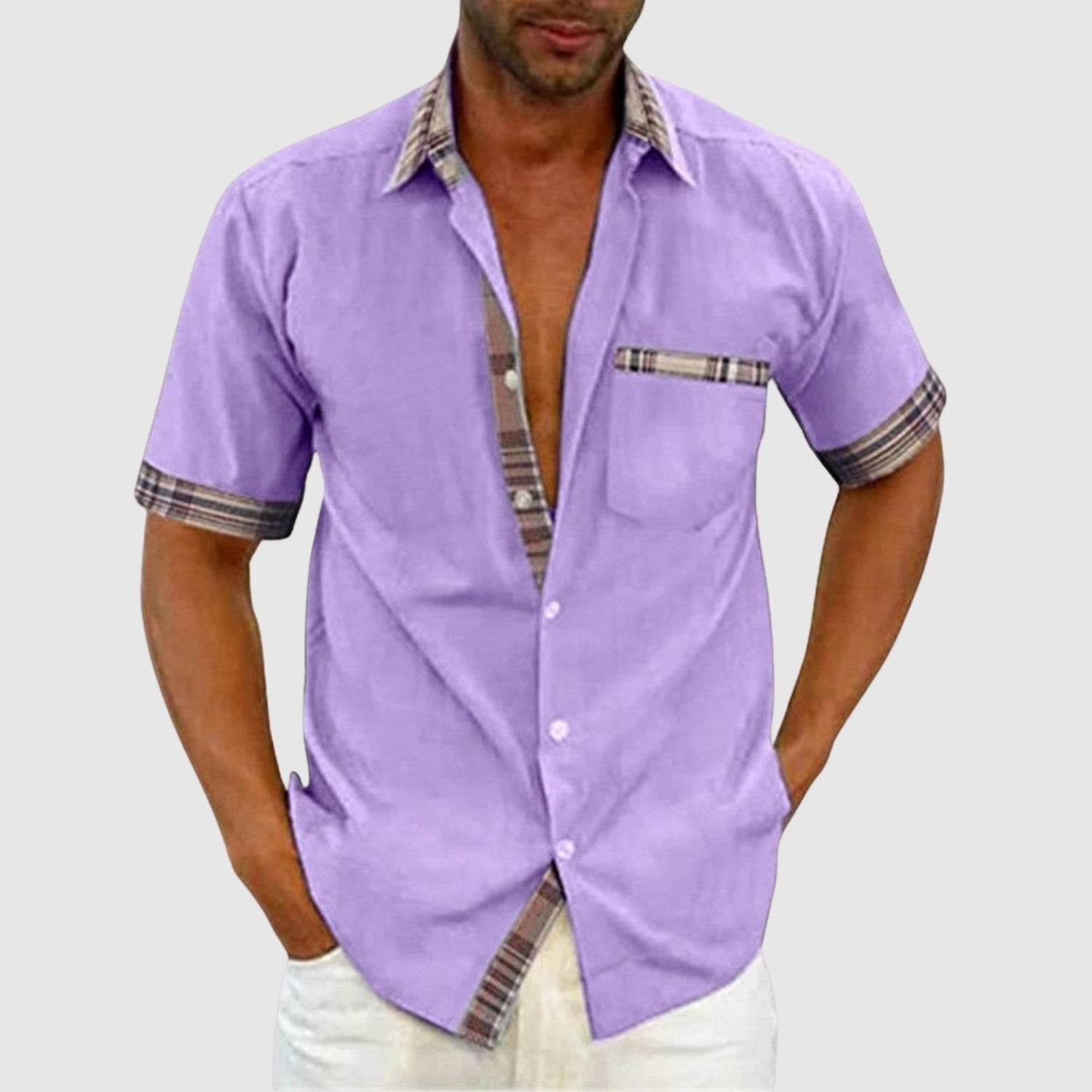 Lucas – Chemise décontractée à manches courtes