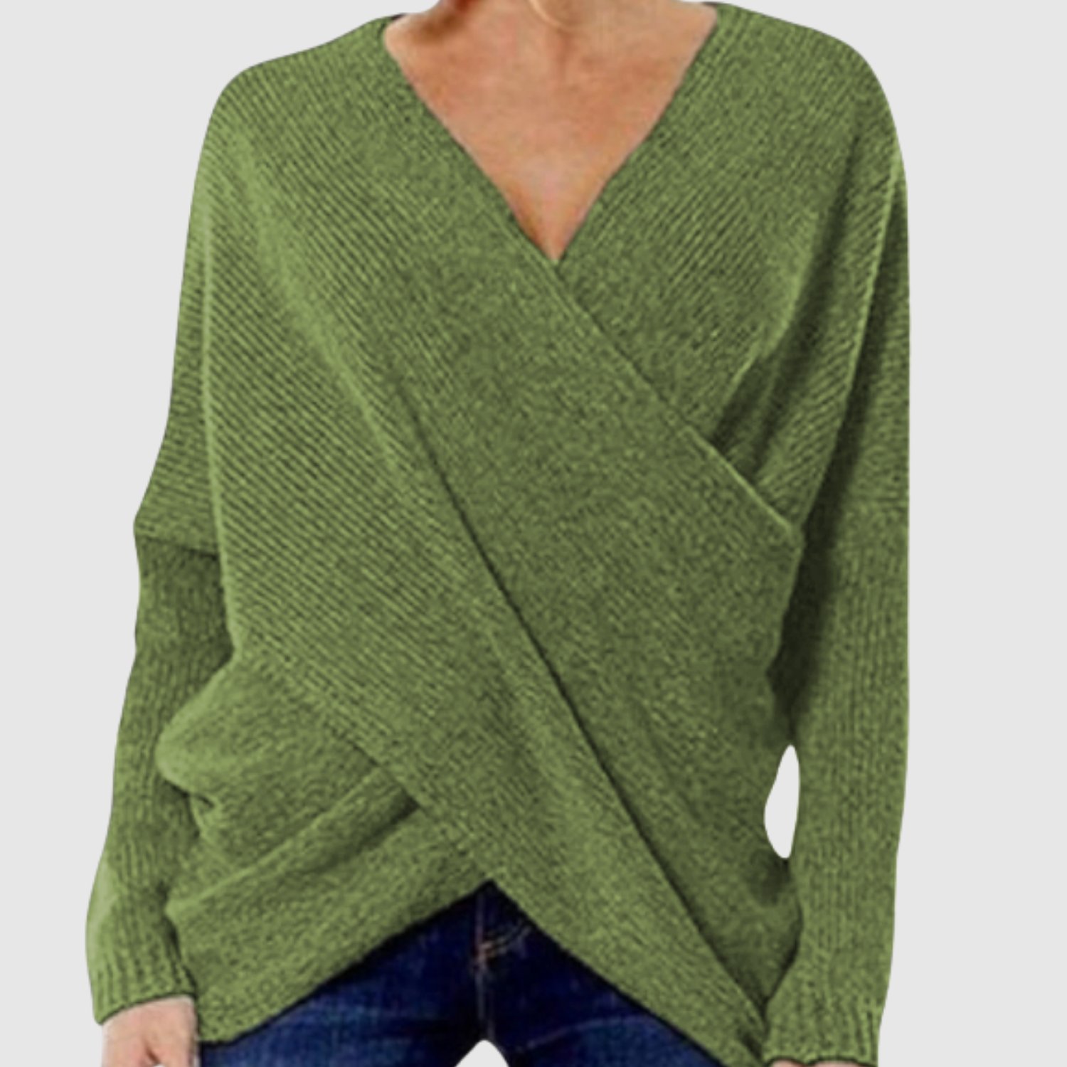 Nora – Pull avec effet enveloppant