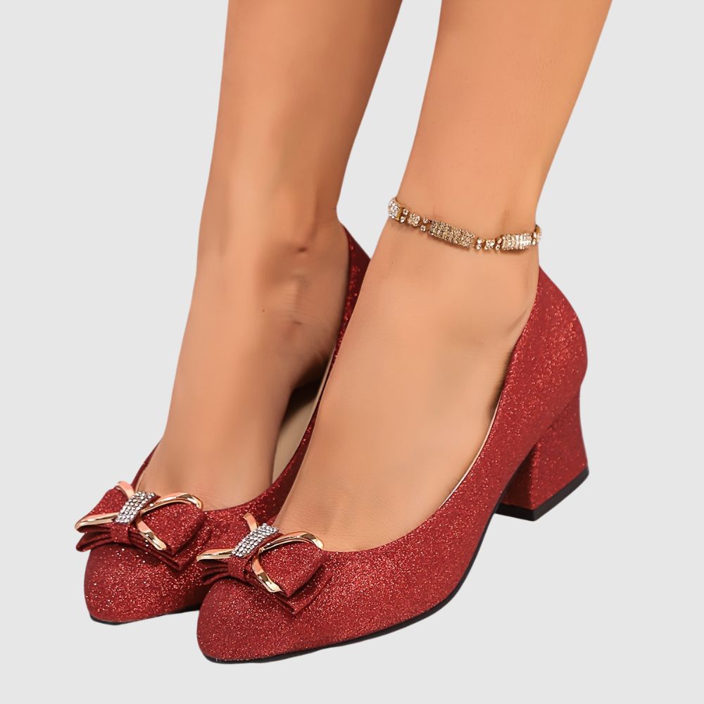 Magdalena – Escarpins pour femmes avec un nœud décoratif