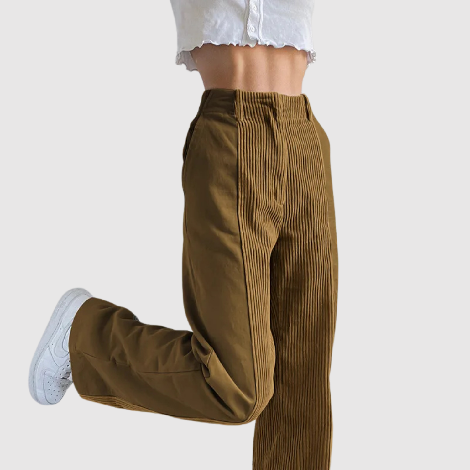 Mira – Pantalon en velours à coupe confortable