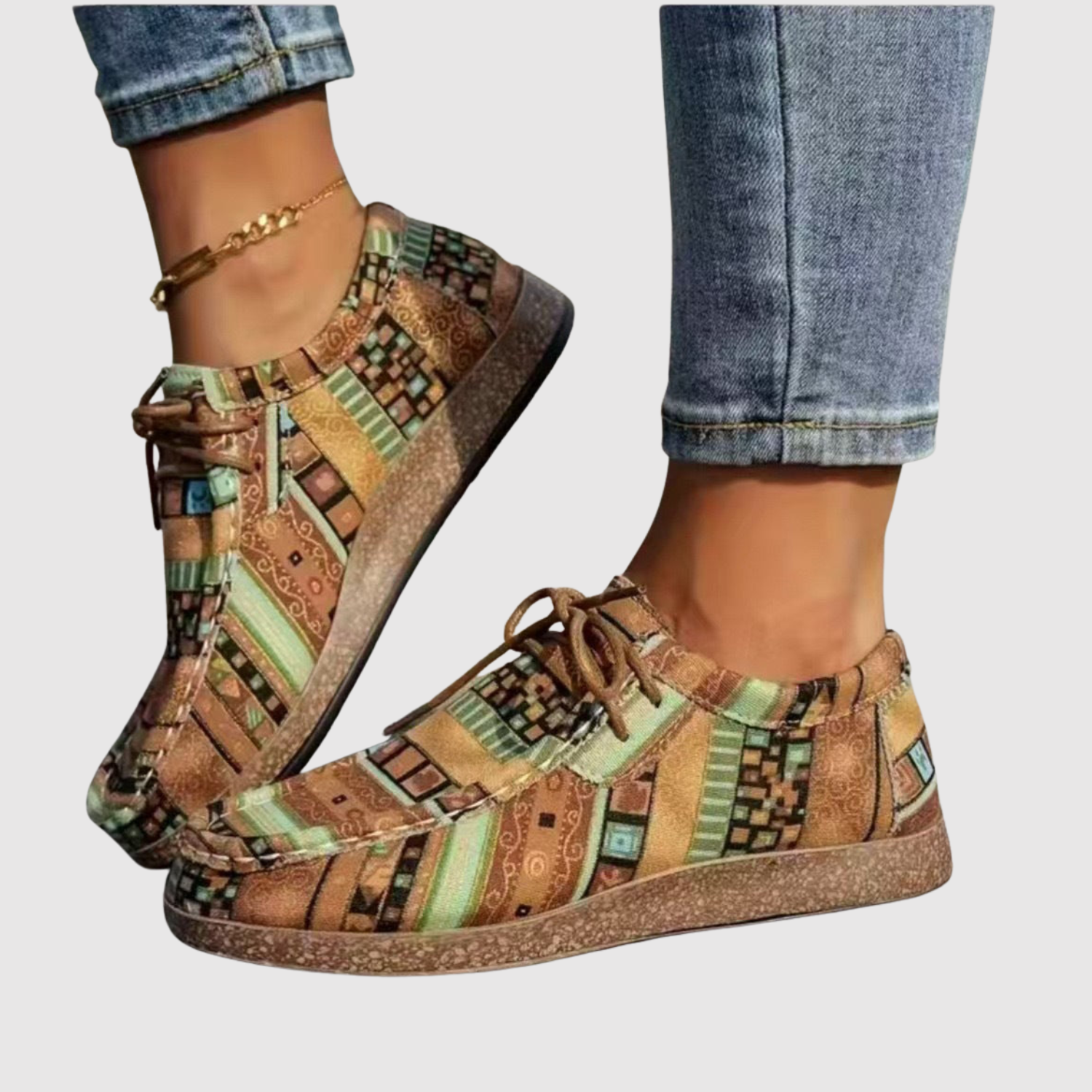 Clara - Chaussures boho pour femmes à motif floral