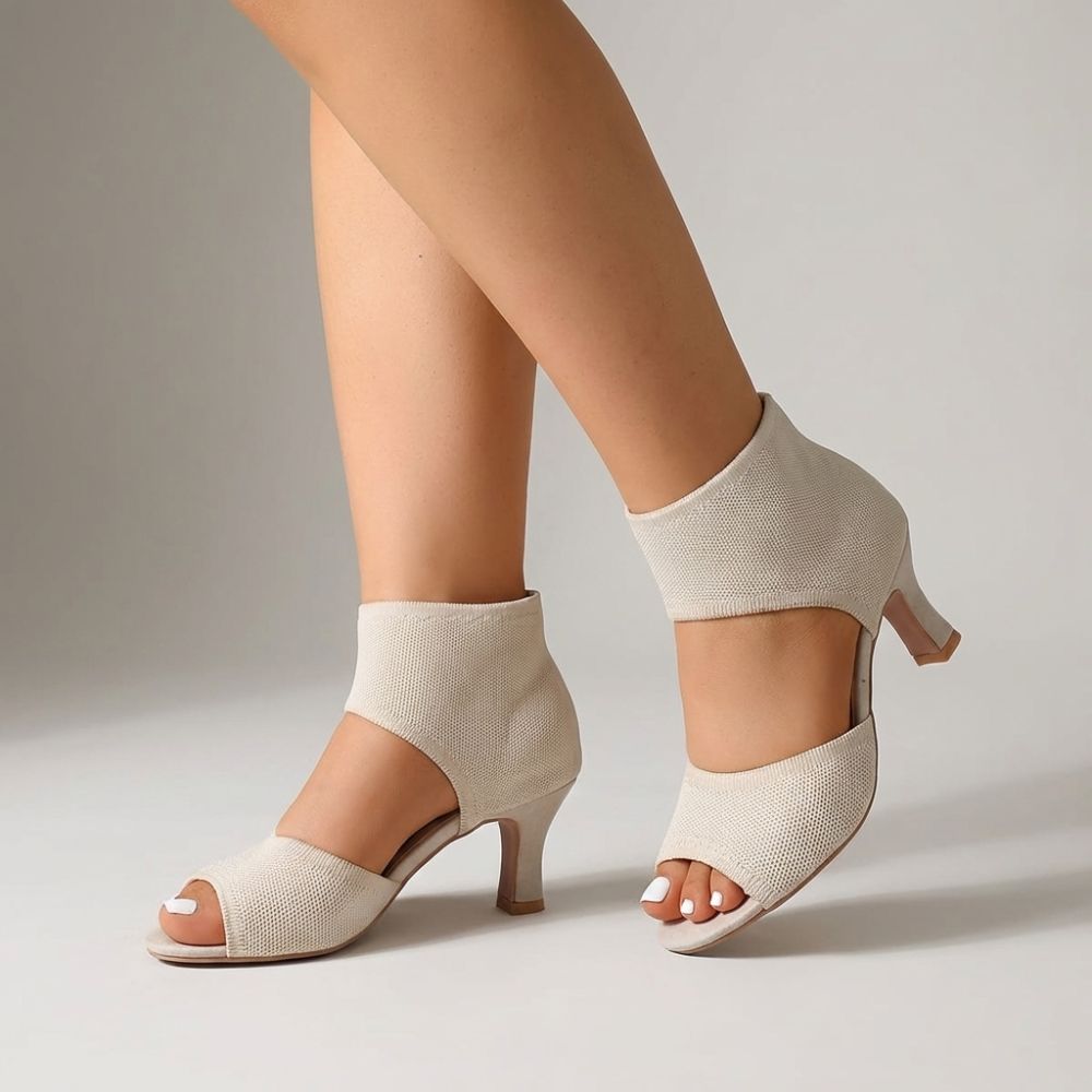 Magdalena – Sandales pour femmes à talons bas avec orteils découverts
