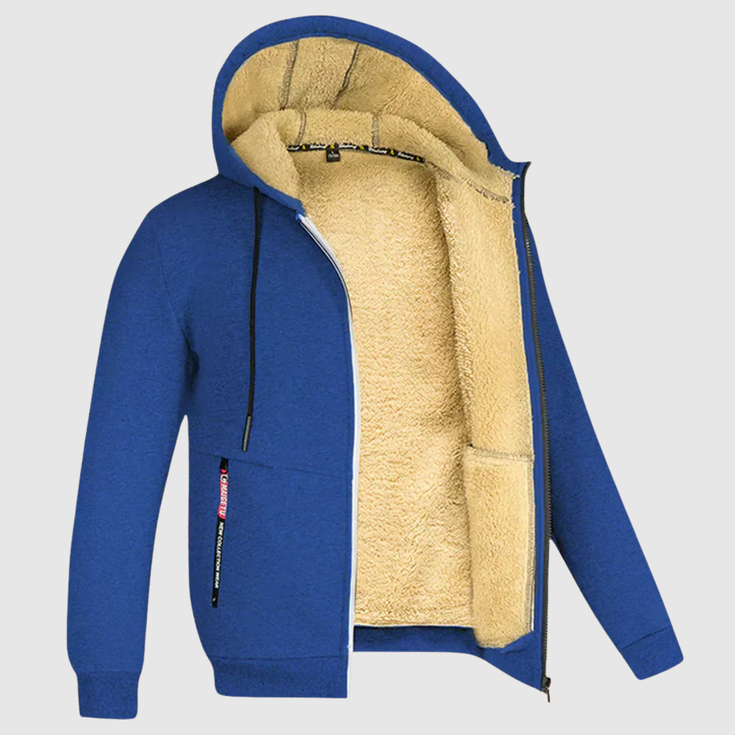 Marek - Sweat à capuche avec doublure en sherpa