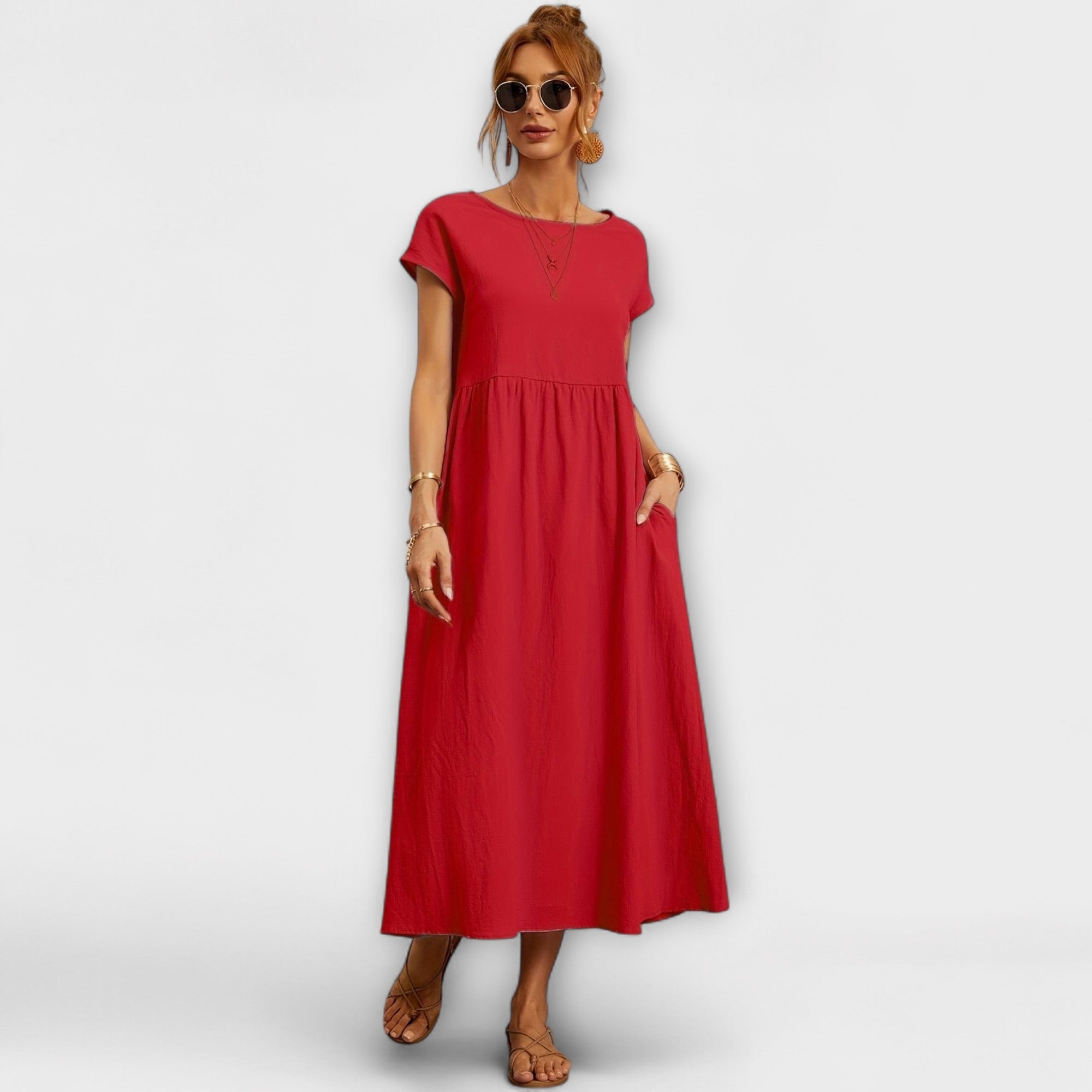 Léna - Robe longue minimaliste