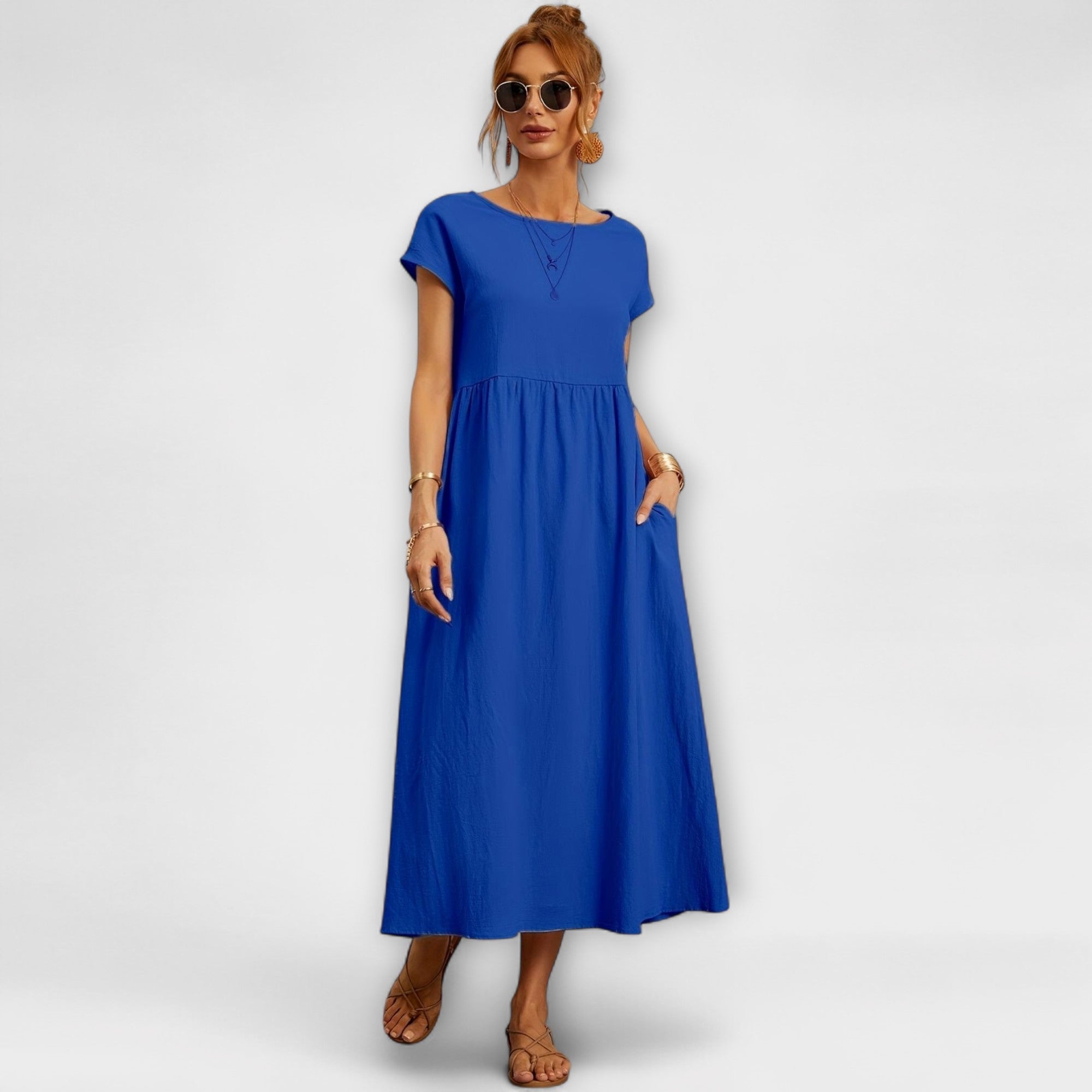 Léna - Robe longue minimaliste