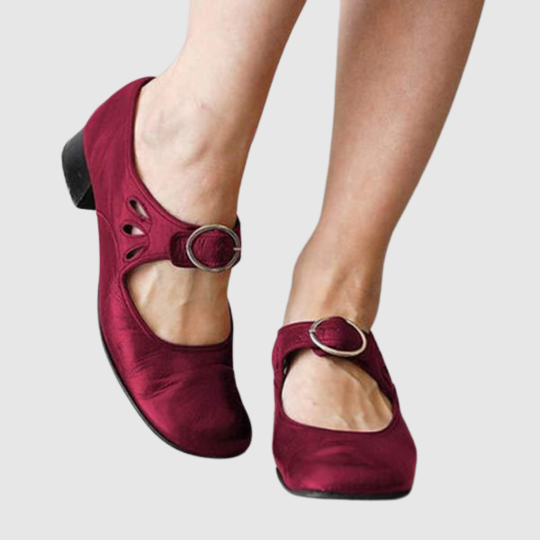 Colette – Bottines à talon avec boucle ronde