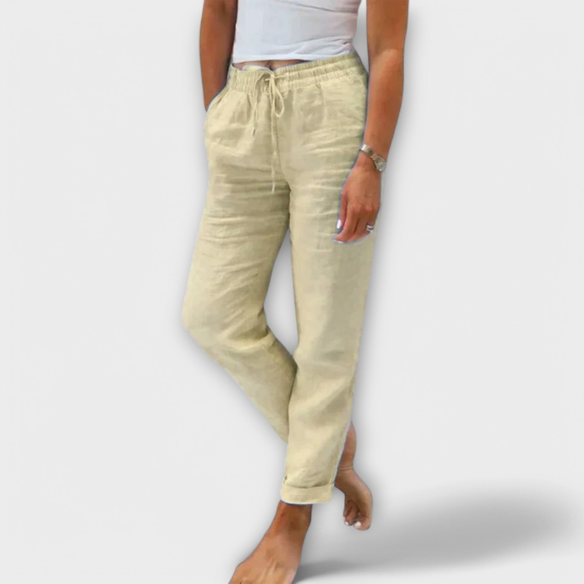 Mira - Pantalon en lin élégant