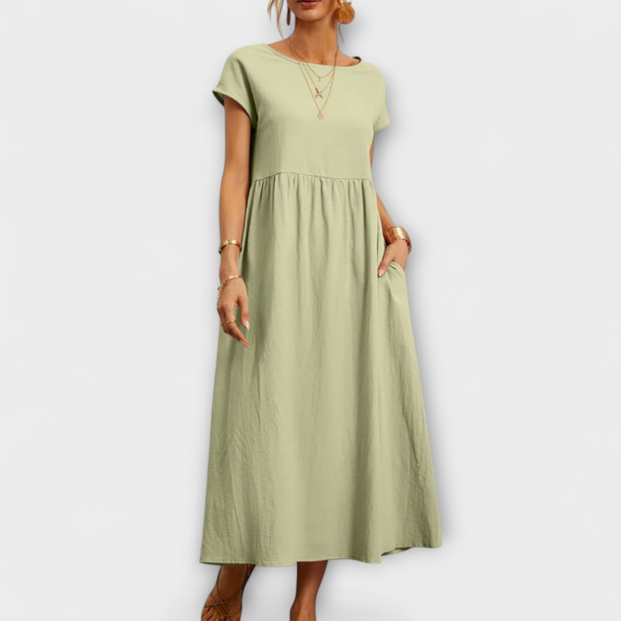 Léna - Robe longue minimaliste