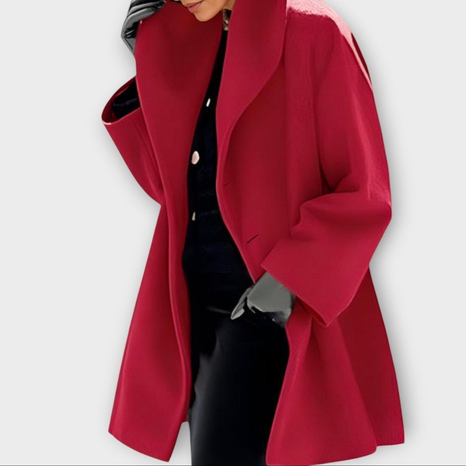 Jelena – Manteau d'hiver élégant à coupe allongée et décontractée