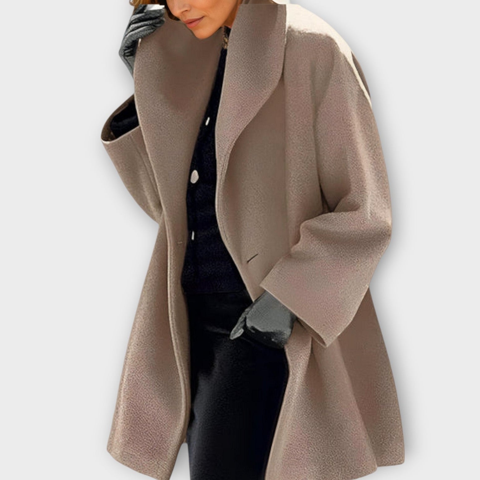 Jelena – Manteau d'hiver élégant à coupe allongée et décontractée